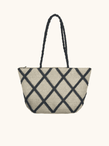Bolso de Playa Beige y Negro