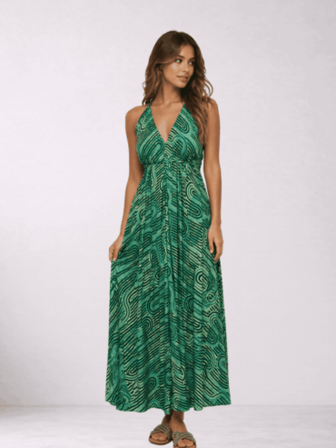 Vestido BLE Verde con Negro