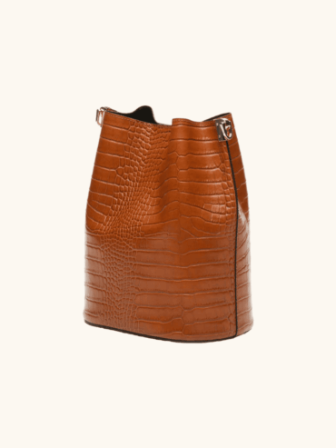 Bolso Saco Cuero Marrón Claro
