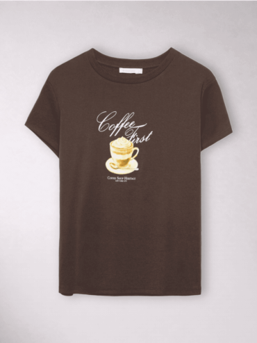 Camiseta Marrón Café