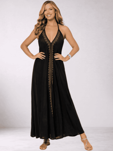 Vestido de Lino Negro