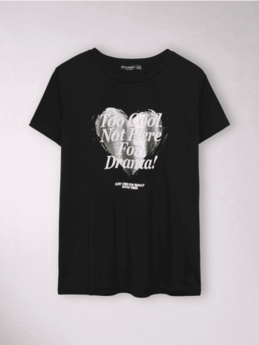 Camiseta Negro Corazón