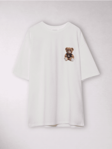 Camiseta Oversize Blanca Oso