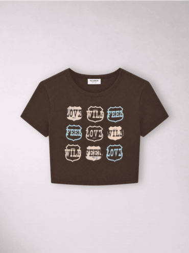 Camiseta Corta Marrón