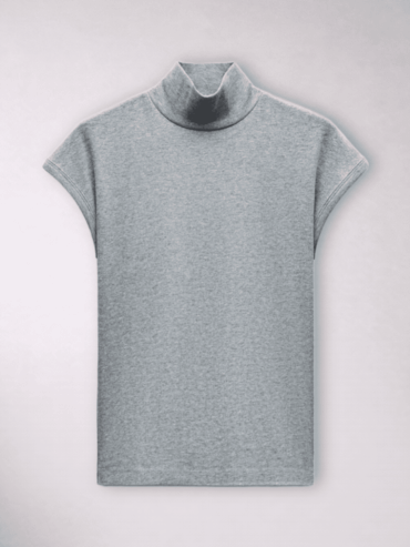 Camiseta Unicolor Cuello Tortuga Zara