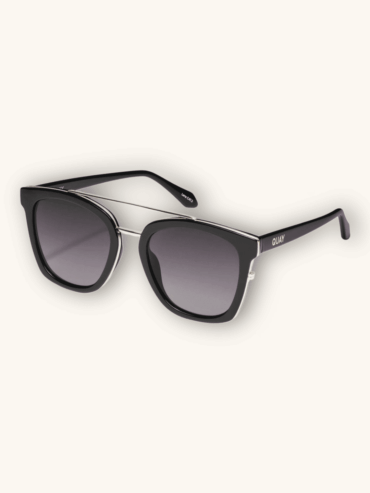 Lentes de Sol Negro con Dorado Quay