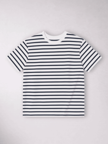 Camiseta Oversize Blanca Rayas