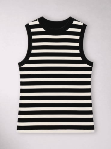 Tank Top Negro Beige MNG
