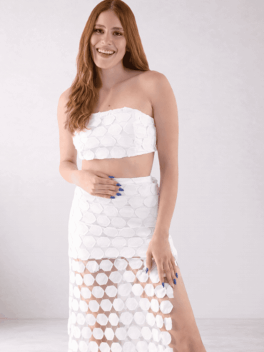 Set Dos Piezas Top Strapless y Falda