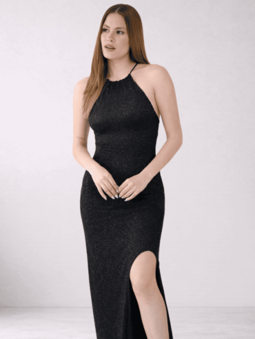 Vestido Largo Escote Halter