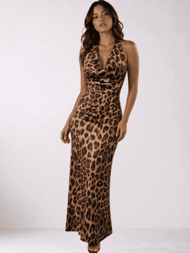 Vestido Maxi Animal Print