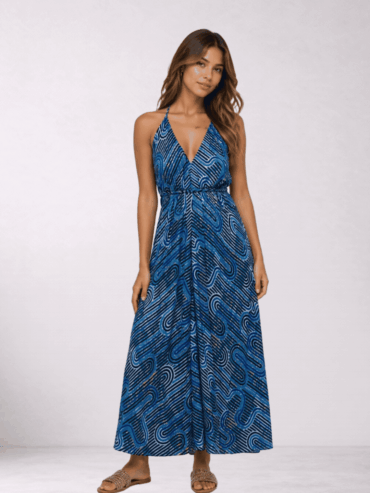 Vestido BLE Azul con Negro