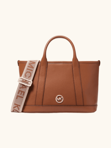 Bolso Tote Mediano Piel Granulado Camel