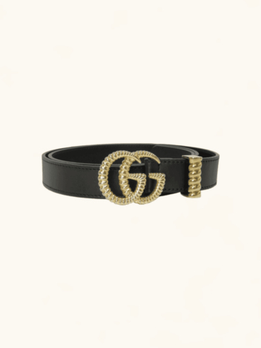 Cinturón Gucci Buckle Cuero Negro