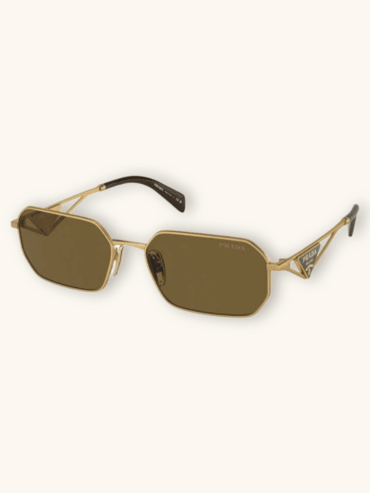 Lentes de Sol Dorado Prada