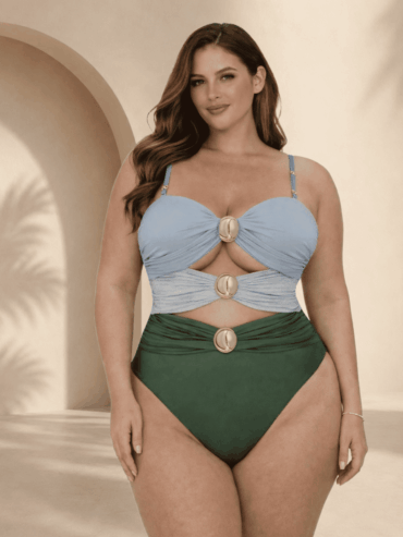 Traje de Baño Entero Aberturas Verde