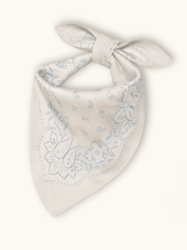 Bandana Paisley Blanco