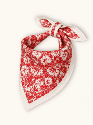 Bandana Floral Roja