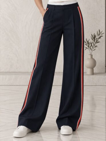 Pantalón Vestir Azul Marino Zara