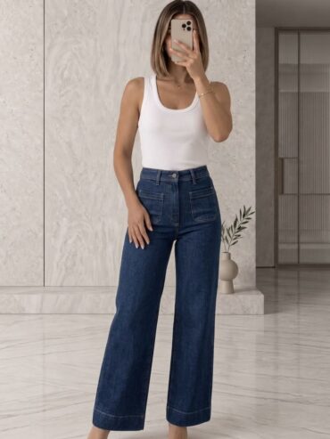 Pantalón Parche Retro Zara