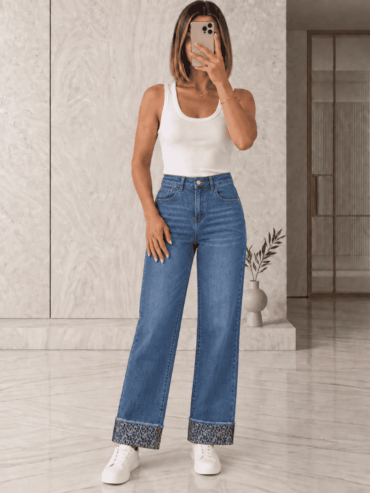 Pantalón Bota Ancha Leopardo Salvaje