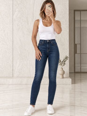 Pantalón Skinny Azul Oscuro Kalestesia
