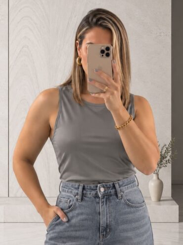 Camiseta Gris Pull&Bear