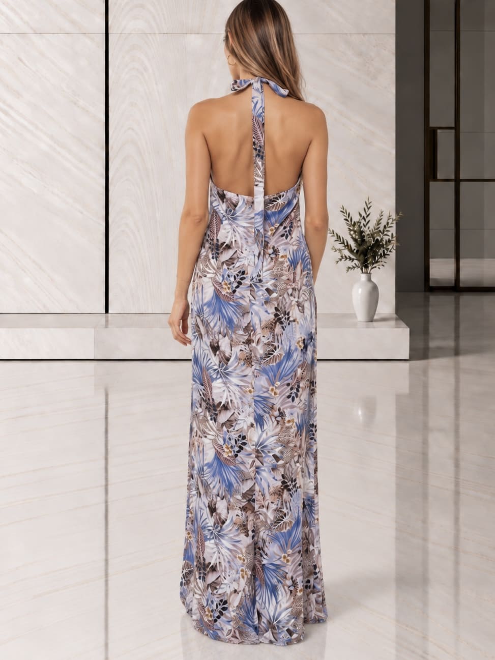 Vestido Maxi Estampado Tropical Guess - Imagen 2