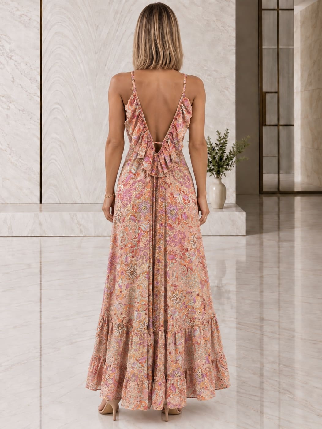 Vestido Maxi Melocotón & Malva - Imagen 2