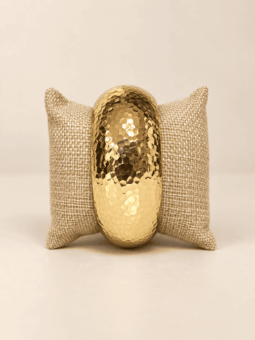 Brazalete Dorado Textura Martillada