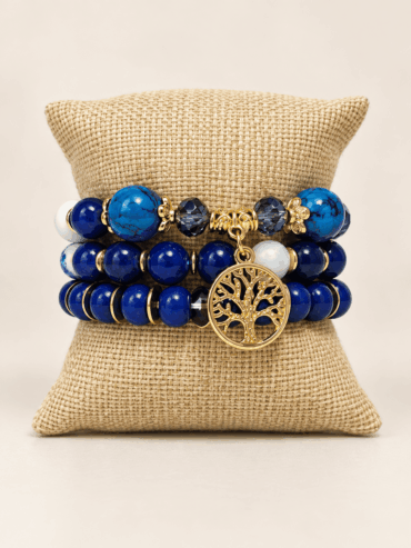 Set de Pulseras Blue & Árbol de la Vida