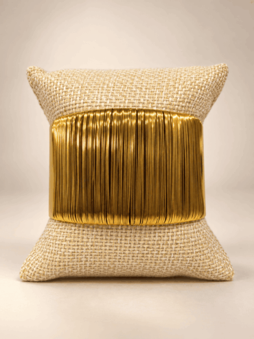 Brazalete Ancho Hilos Dorado