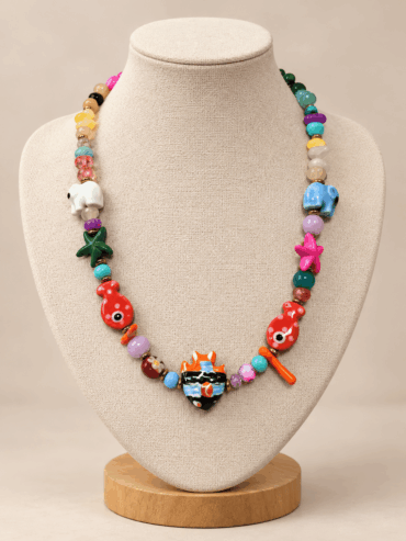 Collar Multicolores Peces & Elefantes
