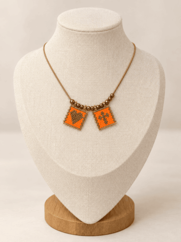 Collar Corazón & Cruz Miyuki