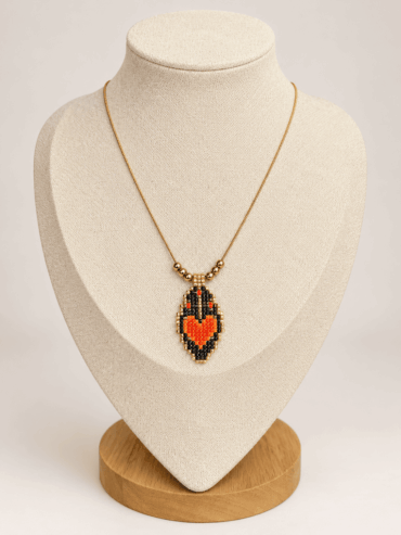 Collar Corazón Ovalado Miyuki